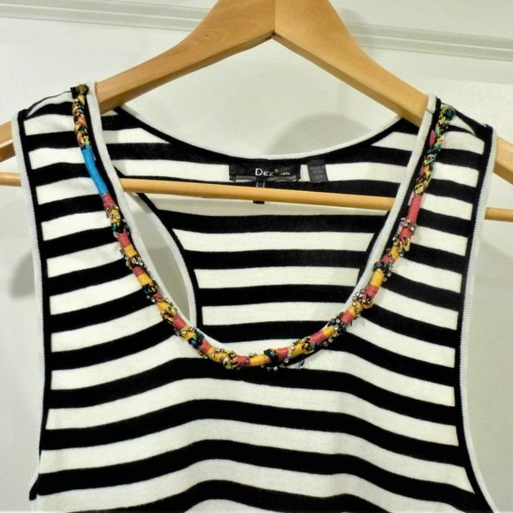 Nwt Dex Boho Necklace Scoop Neck Tank - Picture 6 of 11
